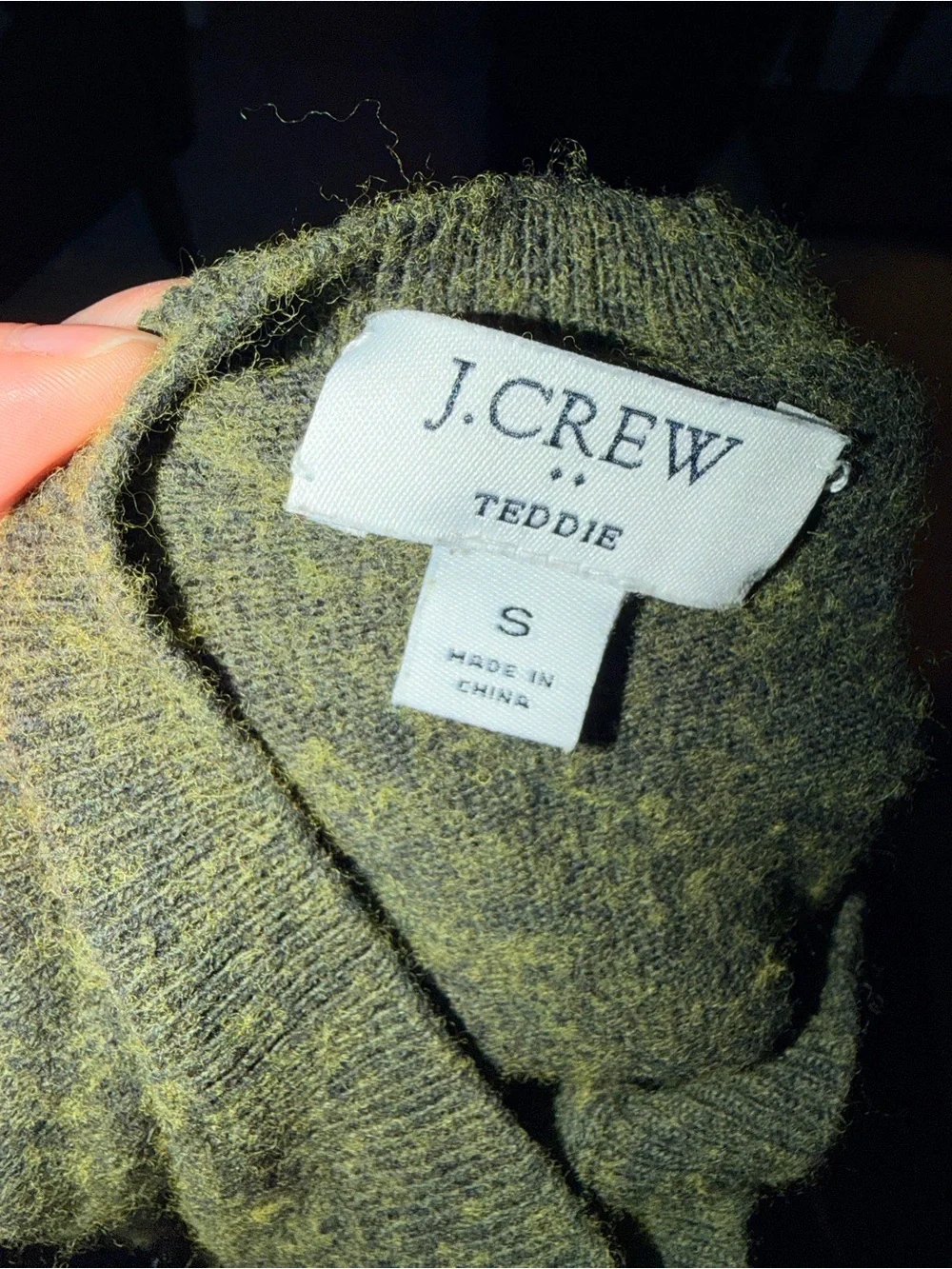 J. Crew Olive Crewneck Sweater
